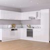 Hanging Glass Cabinet High Gloss White 60x31x60 cm Engineered Wood