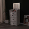 Modern Makeup Vanity Dressing Table with Stool Set Flip Top LED Mirror Storage
