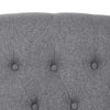 Grey Single Sofa Chair, 140° Reclining Backrest Lounge Armchair with Wooden Legs