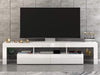 Panana Modern Large TV Unit Stand TV Cabinet High Gloss Front with LED Lights