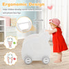 Baby Walker Push Toy 4-Wheel Toddler Toy Cart Elephant Shape HDPE Kids Push Toy