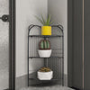 3/5Tier Corner Rack Shelf Unit Free Standing Organizer Storage Shelves Bookcases