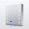 LED Bluetooth Bathroom Mirror Cabinet With Shaver Socket Demister Pad 630×650mm