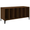 Gecheer Home Turntable Stand with Vinyl Record Storage Wood Side Cabinet J1D3