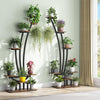 Tribesigns 6-Tier Tall Indoor Plant Stand Pack of 2, Metal Curved Display Shelf