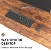 Flamaker 80/100cm Office Desk Computer Desk Home Office Workstation Metal Frame