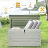 350L Outdoor Storage Box Heavy Duty Garden Storage Chest for Cushion Tools Toys