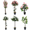 Artificial Blossom Flowers In Pot Bonsai Plant Home Office Green Garden Decor