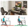 Mondeer 120cm Computer Desk with 2 Storage Shelves Removable Monitor Stand Black