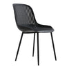4pcs Dining Chairs Contemporary Lounge Dining Home Office Plastic Reception Seat