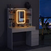Dressing Table With 6 Drawers LED Mirror Set Makeup Desk Vanity Table Bedroom