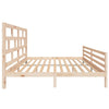 Lechnical Bed Frame Solid Wood Pine 200x200 ,Bed Frame,Bed Frame Modern F5W3