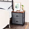 Chest of Drawers w/ 2 Drawers Home Storage Organizer Unit Modern Fabric Dresser