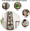 Tribesigns 70 inch Tall Corner Shelf, 5 Tier Rustic Corner Bookshelf
