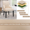 Modern Button-Tufted Dining Chair Upholstered Side Chair with Nail head Trim