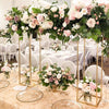 80CM Tall Square Metal Flower Ball Display Pedestal Stand Wedding Centerpiece