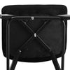 Set of 2 Velvet Bar Stools Chairs High Back Footrest Backrest Metal Legs Pub