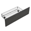 Upholstered Bed Frame Double Bed LED Lights with Storage Drawers, Headboard Grey