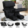 Floor Folding Chair 14 Positions Adjustable Floor Lazy Chair with Armrest Single