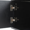 MODERN TV UNIT STAND CABINET SIDEBOARD WITH DRAWER STORAGE & OPEN SHELVES BLACK
