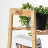 Neo Clothes Storage Rack Bamboo Garment with Shelf Hanging Rail