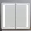 LED Illuminated Bathroom Mirror Cabinet Dual Doors Motion Sensor Bluetooth Shave