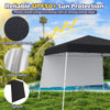 Foldable Outdoor Patio Shelter Gazebo Portable Backpack-Black