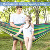 2-Person Hammock with Premium Canvas & 200KG Capacity Metal Stand Hammock Garden