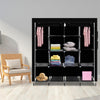 Large Canvas Wardrobe Clothes Closet Storage Cupboard Dustproof Cover