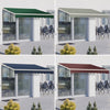 Manual Retractable Awning Canopy Window Balcony Doors Sun Shade Shelter Outdoor