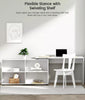 L-shaped Corner Computer Desk Table 4 Storage Shelves Home Office Workstation