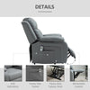 Power Lift Chair Recliner for Elderly, Electric Rising Reclining Armchair, Grey