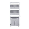 Rolling Laundry Sorter Cart Washing Basket Clothes Hamper Storage Bin On Wheels