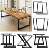 2x Industrial Steel Table Legs Stand Feet Trapezium X A Sandglass Shape Frame UK