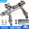 UK Modern Thermostatic Bath Shower Mixer Taps Deck Mounted Chrome Valve Bar Tap
