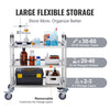 3 Tier Stainless Steel Cart Mobile Lab Medical Storage Trolley 400 lbs