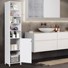 Bathroom Cabinet Freestanding Floor Cabinet Narrow Storage Cabinet Adjustable