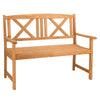2-Seater Outdoor Wooden Garden Bench Wood Park Patio Seating Furniture Chair UK