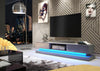 Modern I 180cm I TV Unit I Cabinet I TV Stand I Grey High Gloss Doors I Free LED