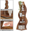 Tribesigns 5-Tier Corner Shelf, Modern Bookshelf & Plant Stand, Brown