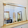 Large Arch Top Overmantle Art Deco Ornate Fireplace Wall Mirror Gold 127x93cm