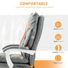 Executive Office Chair with Airbag Lumbar Support, PU Desk Chair with Footrest