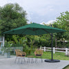 3*3m Large Roma Parasol Banana Cantilever Hanging Umbrella Outdoor Garden Patio