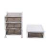 3-6Tier Plastic Chest of Drawers Bedside Cabinet Home Tidy Storage Shelving Unit