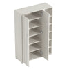 Bideford Tall Shoe Cabinet Storage Open Rack Hallway, Living, Bedroom White