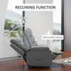 Power Massage Lift Recliner Chair Big and Tall PU Leather Recliner Chair, Grey