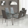 Dining Room Chair for Kitchen Modern PVC Upholstered Side Chairs with Metal Legs