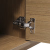 Modern Double Doors TV Cabinet Stand Unit with Storage Space Shelves Dark Brown