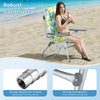 Portable Sand Chairs 2-Pack Beach Chairs with Towel Bars-Green