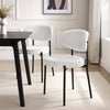 Dusk Mia Ivory Boucle Set of 2 Dining Chairs RRP £119